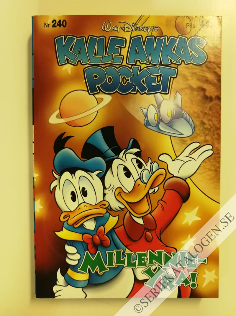Framsida på Kalle Ankas pocket #240 - Millennie-yra! (1999)