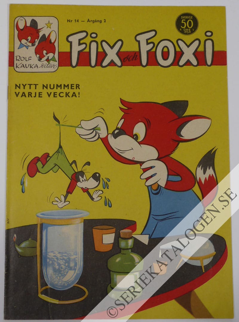 Framsida på Fix och Foxi #14 (1959)