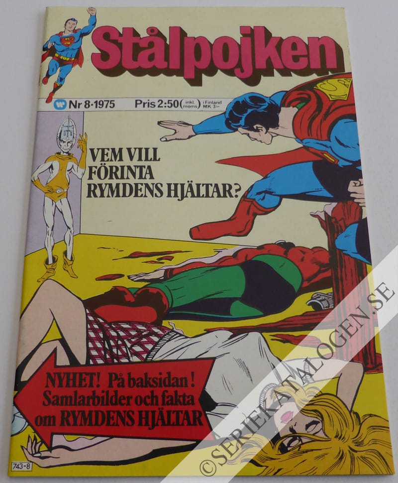 Framsida på Stålpojken #8 (1975)