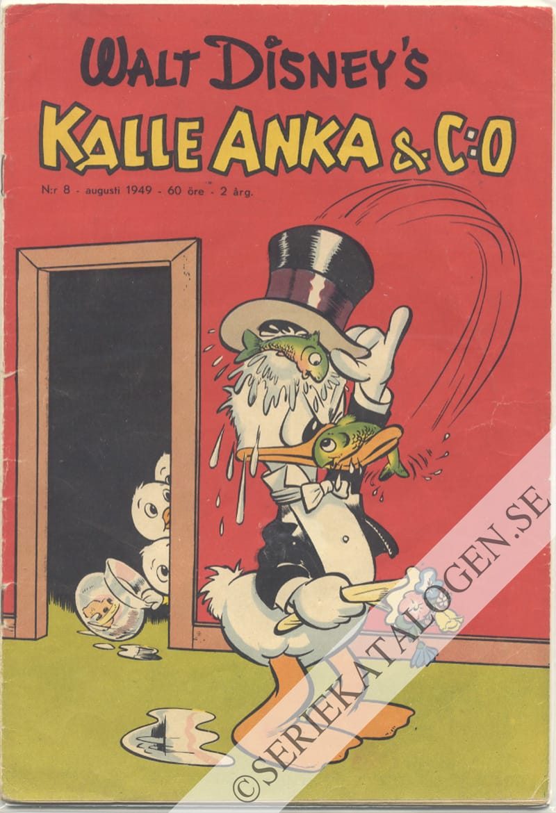 Framsida på Kalle Anka & C:o #8 (1949)