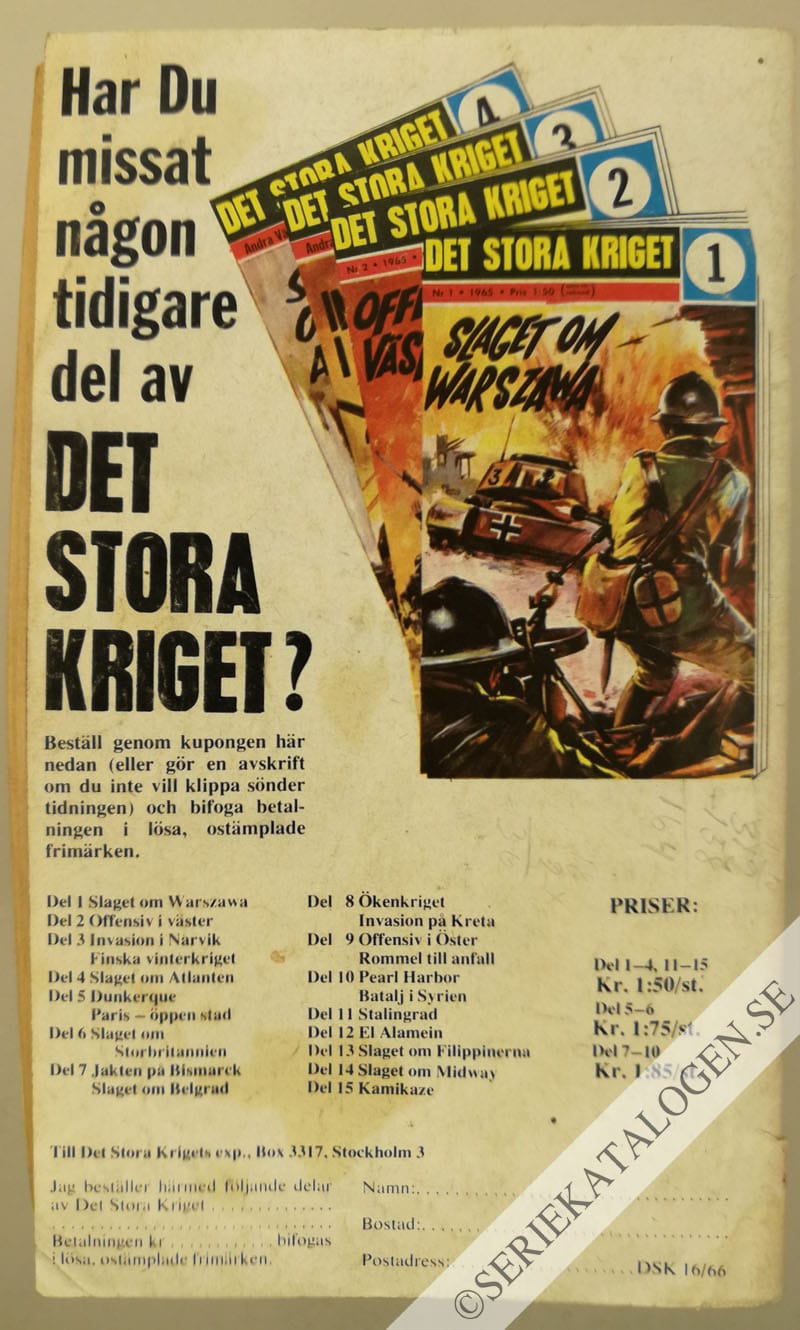 Baksida på Invasion på Sicilien (1967)