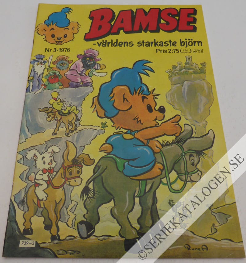 Framsida på Bamse - världens starkaste björn #3 (1976)