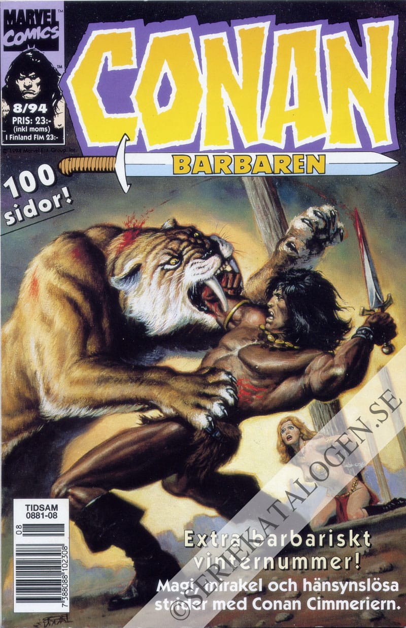 Framsida på Conan barbaren #8 (1994)