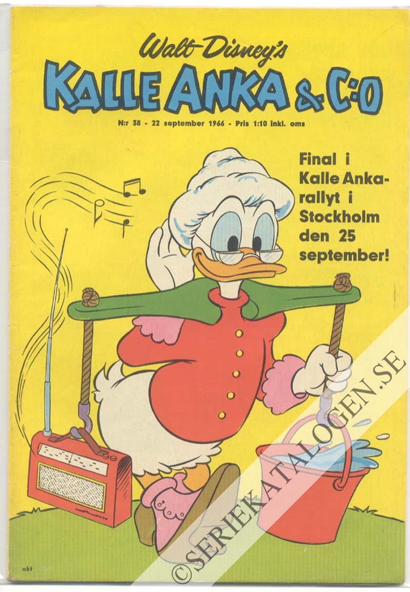 Framsida på Kalle Anka & C:o #38 (1966)