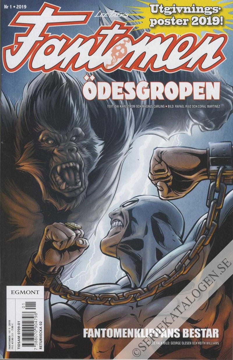 Framsida på Fantomen #1 (2019)