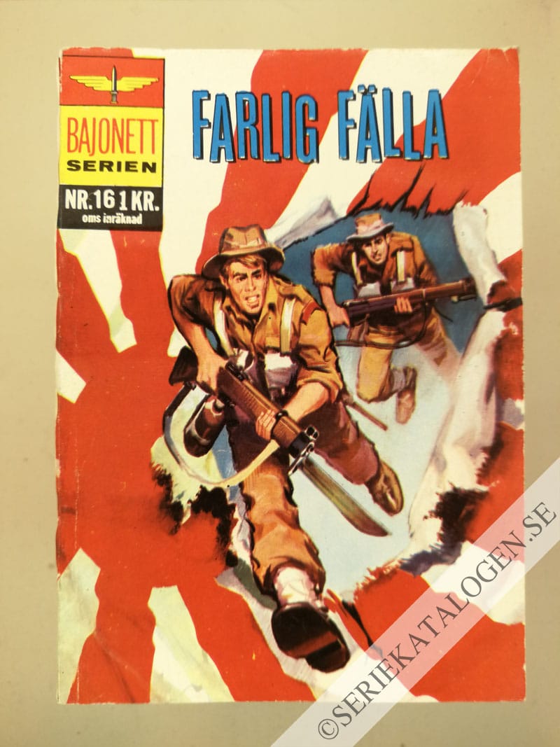 Framsida på Bajonettserien Farlig fälla (1966)