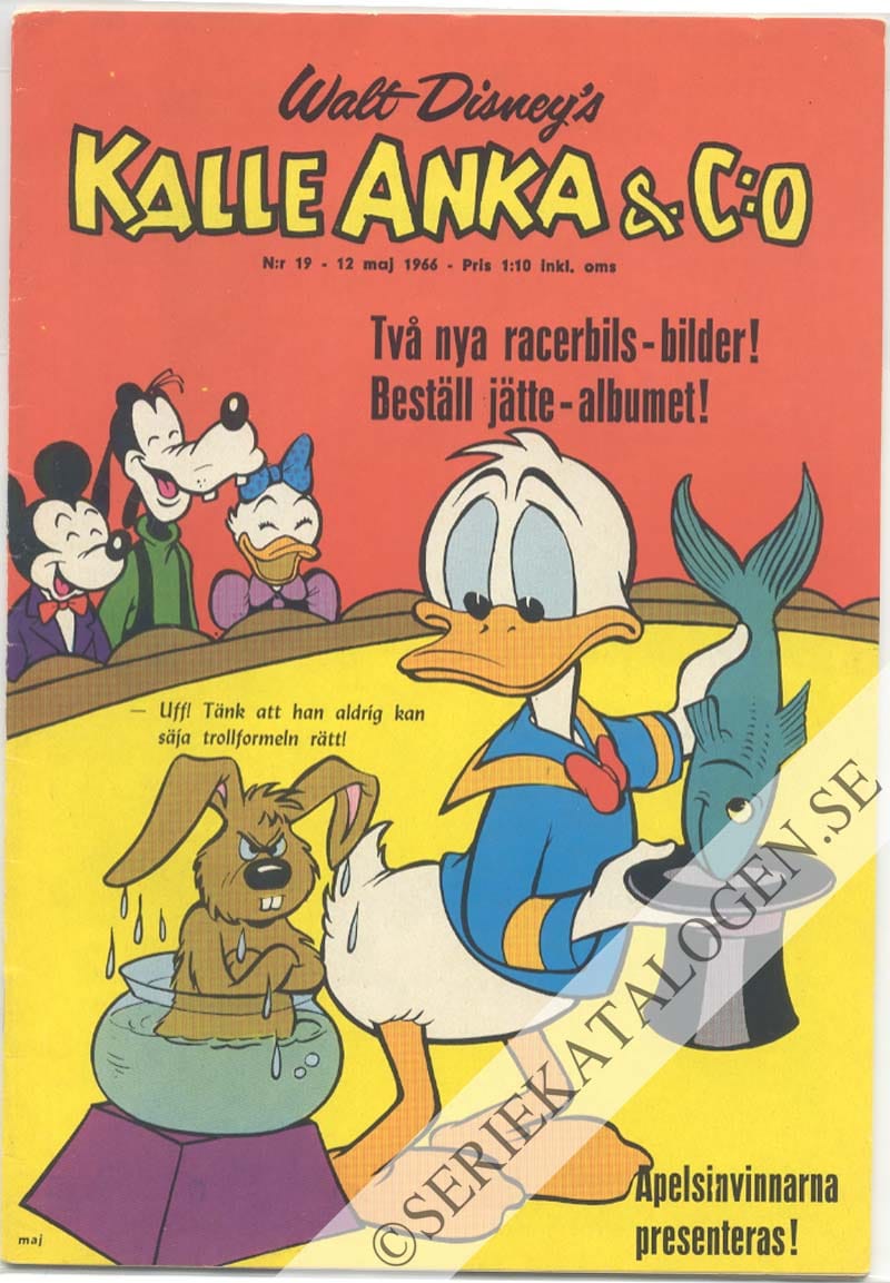 Framsida på Kalle Anka & C:o #19 (1966)