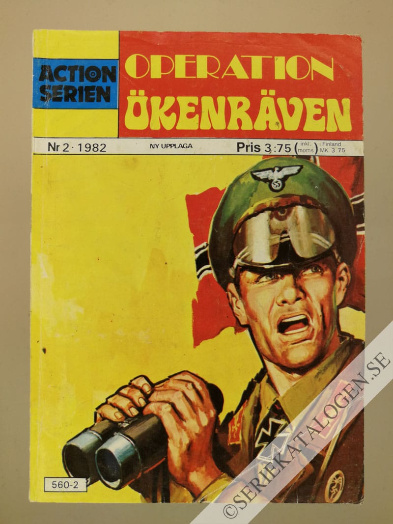 Framsida på Actionserien #2 - Operation Ökenräven (1982)