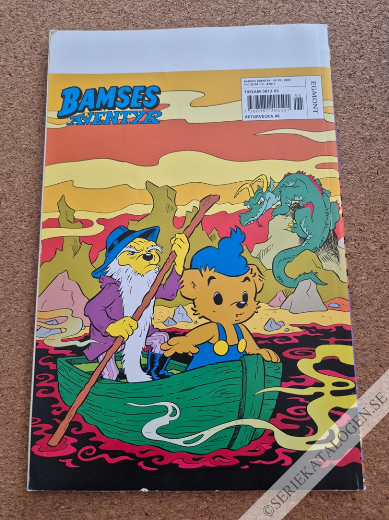 Baksida på Bamse och den farliga uppfinningen (2021)