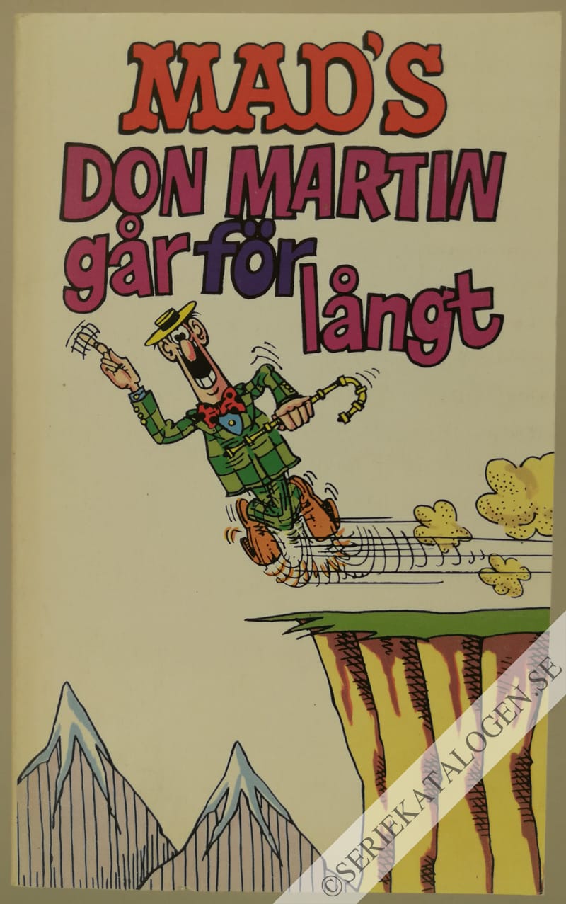Framsida på MAD-pocket MAD's Don Martin går för långt (1975)