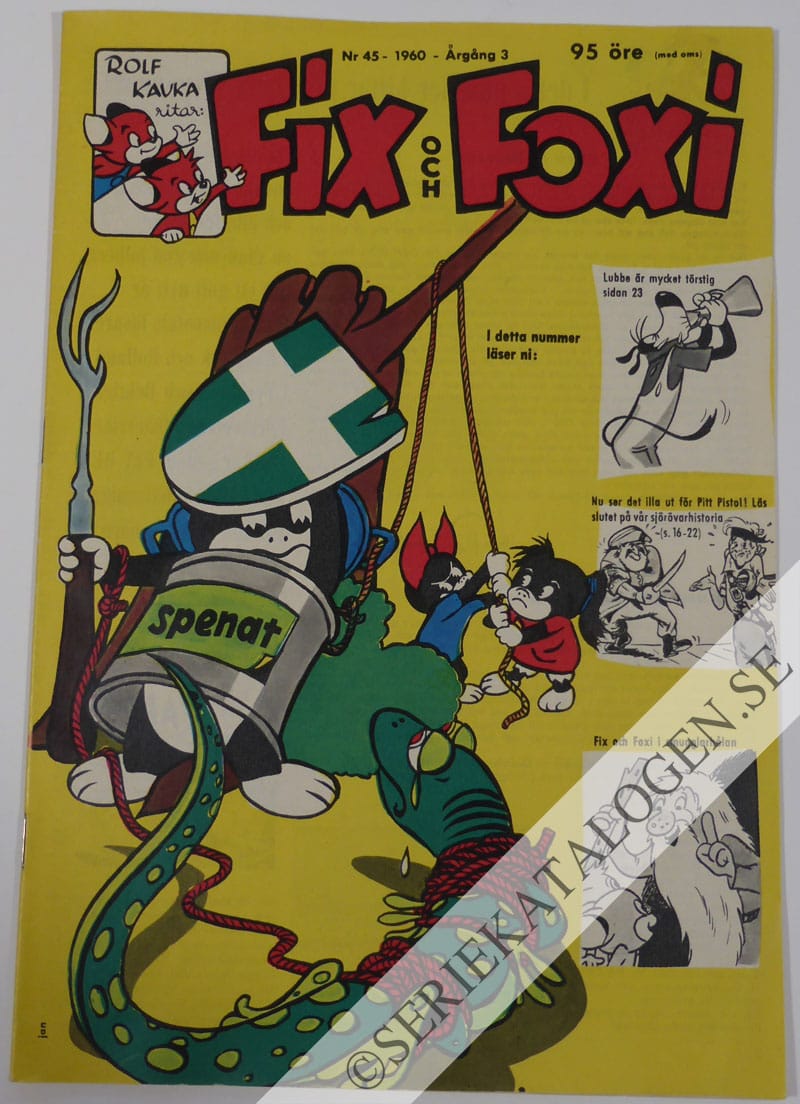 Framsida på Fix och Foxi #45 (1960)