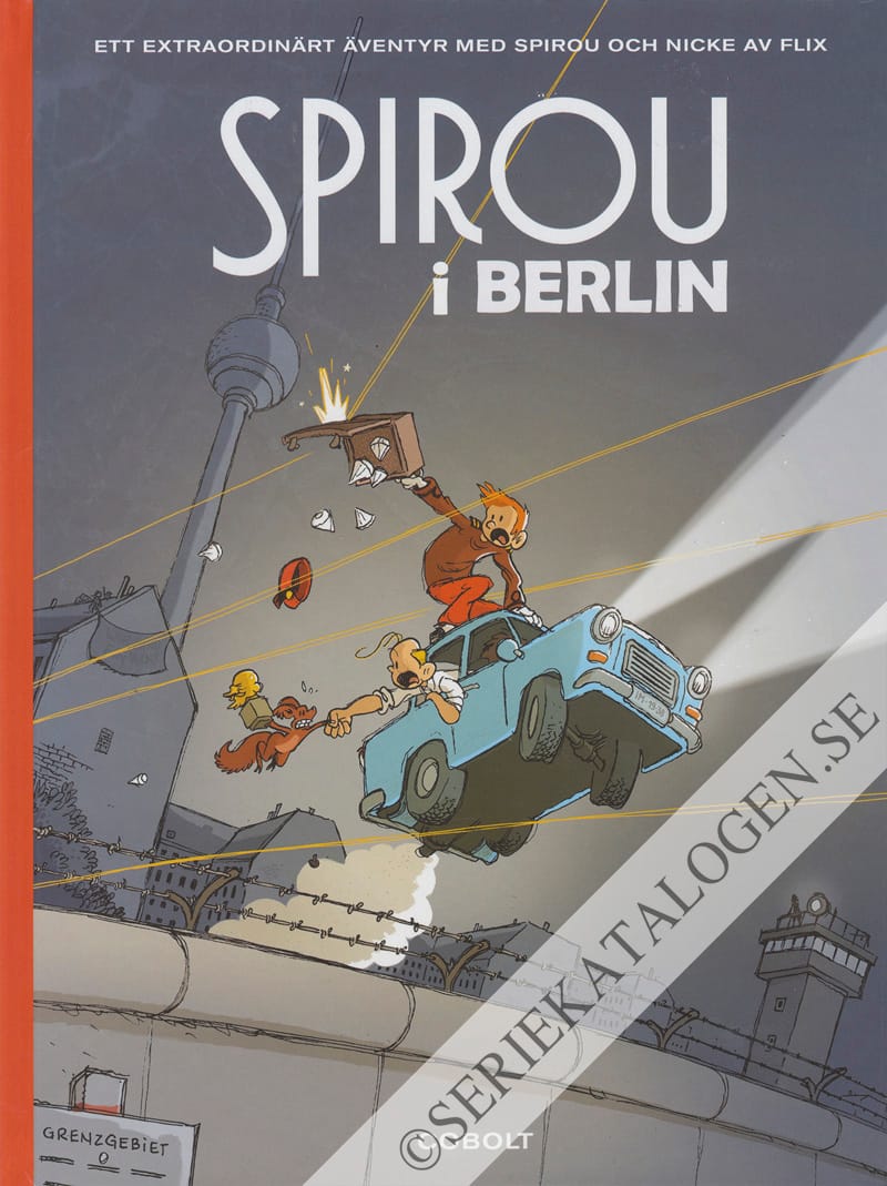 Framsida på Ett extraordinärt äventyr med Spirou och Nicke Spirou i Berlin (2020)