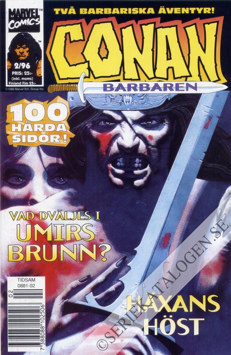 Framsida på Conan barbaren #2 (1996)