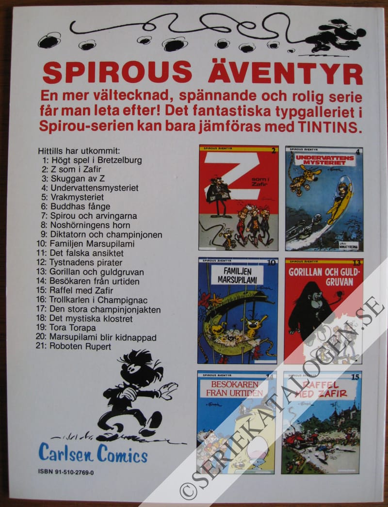 Baksida på Roboten Rupert (1981)