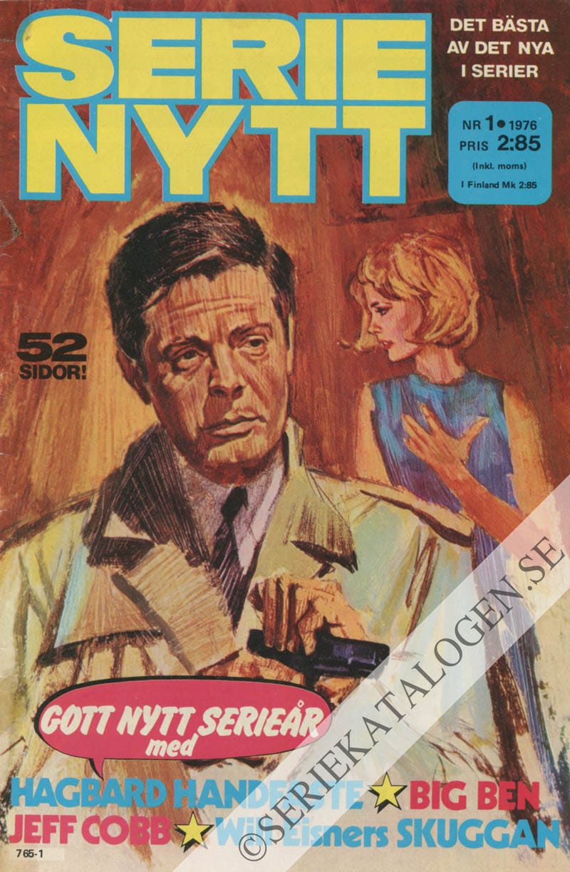 Framsida på Serie-Nytt #1 (1976)