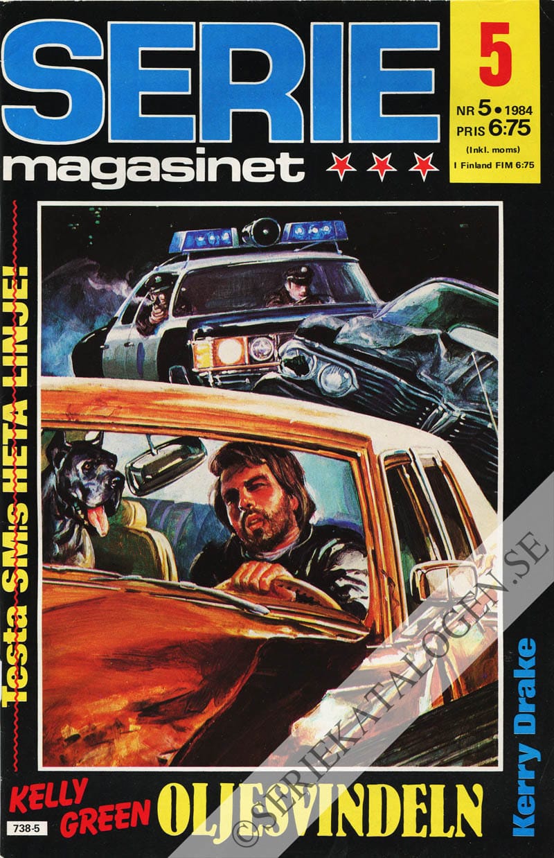 Framsida på Seriemagasinet #5 (1984)