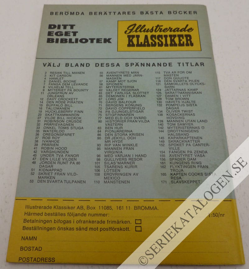 Baksida på Den dödsdömde (1970)