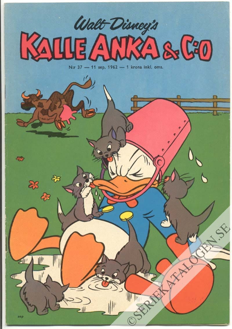 Framsida på Kalle Anka & C:o #37 (1962)