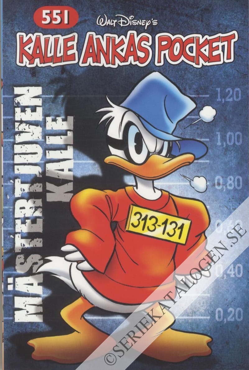 Framsida på Kalle Ankas pocket #551 - Mästertjuven Kalle (2023)
