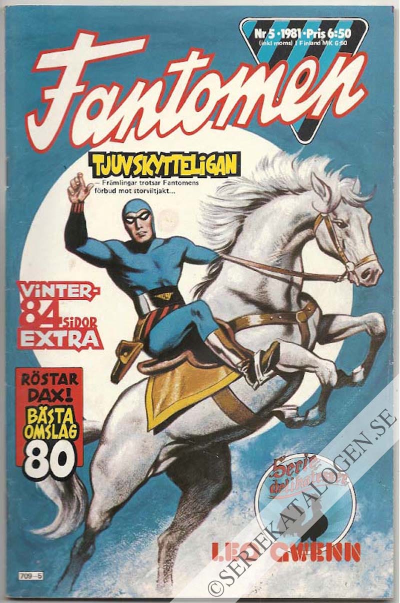 Framsida på Fantomen #5 (1981)