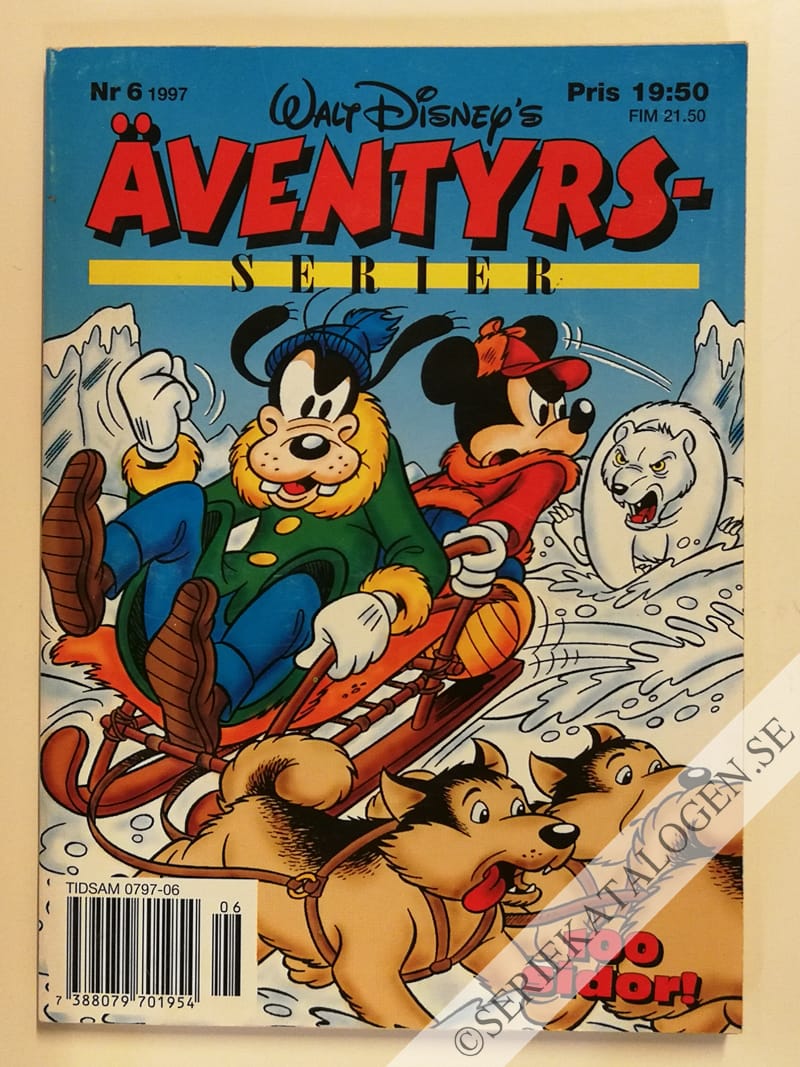 Framsida på Walt Disney's äventyrsserier #6 (1997)