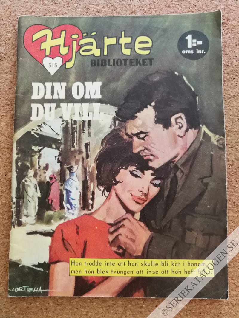 Framsida på Min melodis hjärtebibliotek Din om du vill (1966)