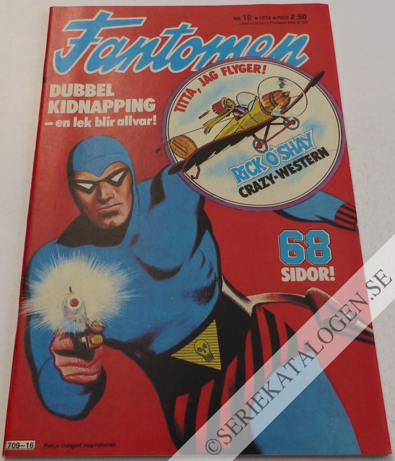 Framsida på Fantomen #16 (1974)