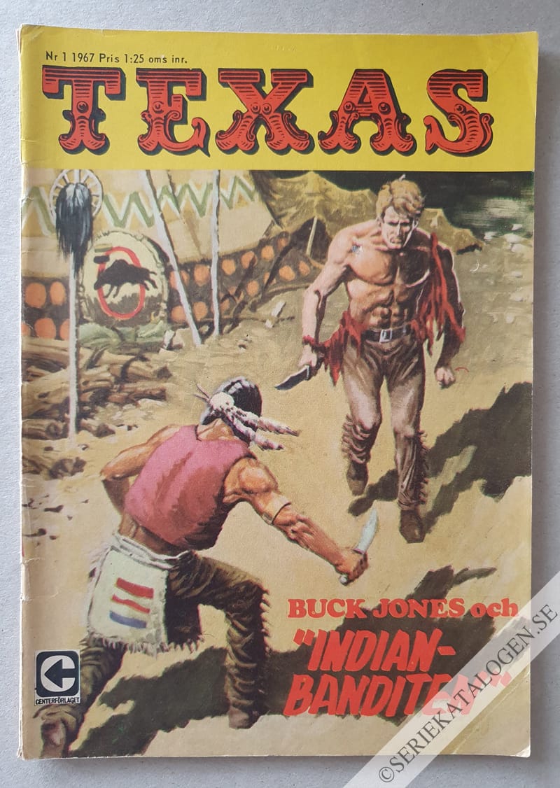 Framsida på Texasserien Buck Jones och indianbanditen (1967)