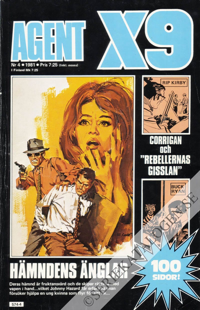 Framsida på Agent X9 #4 (1981)