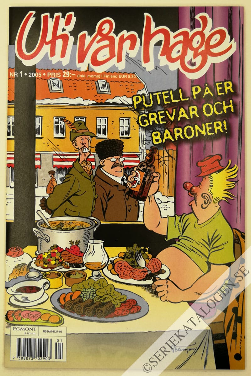 Framsida på Uti vår hage Putell på er grevar och baroner! (2005)