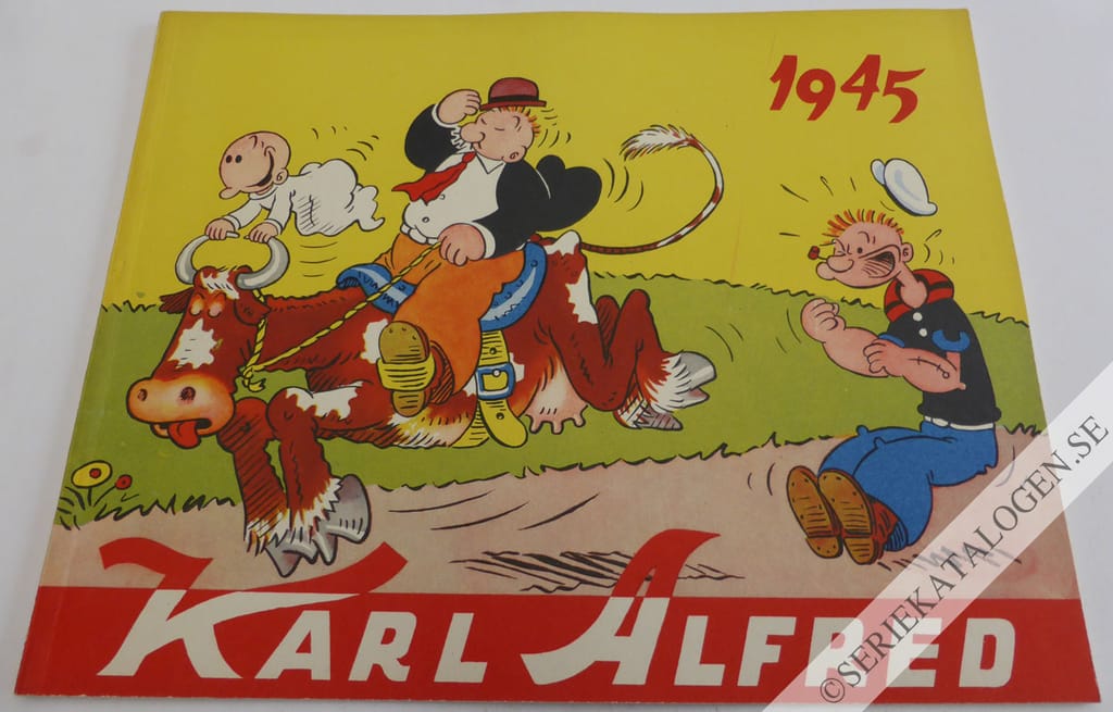 Framsida på Karl Alfred - bragder och äventyr #X (1945)