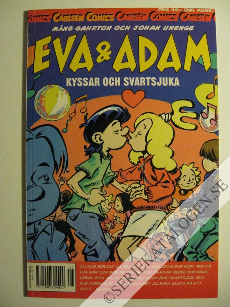 Framsida på Carlsen Comics Kyssar och svartsjuka (2000)