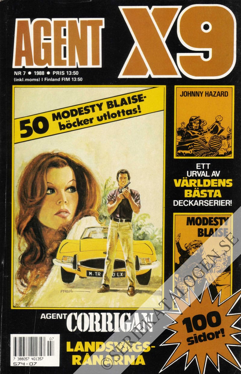 Framsida på Agent X9 #7 (1988)