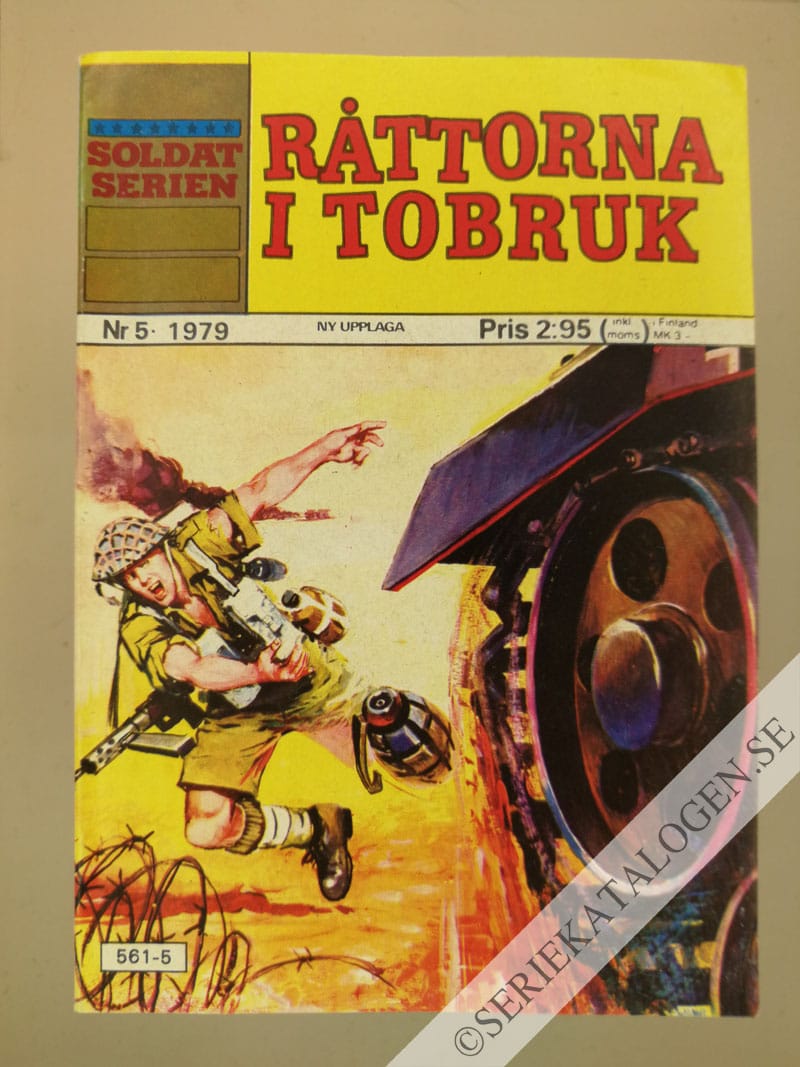 Framsida på Soldatserien #5 - Råttorna i Tobruk (1979)