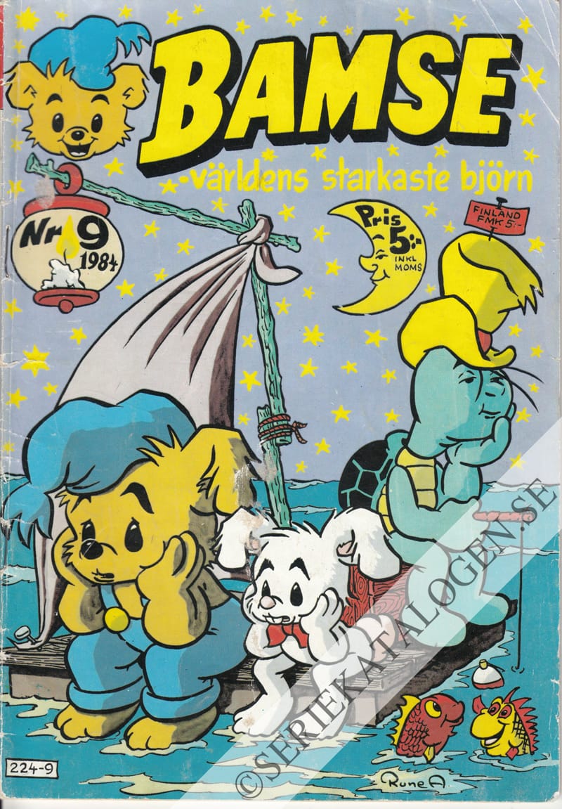 Framsida på Bamse - världens starkaste björn #9 (1984)