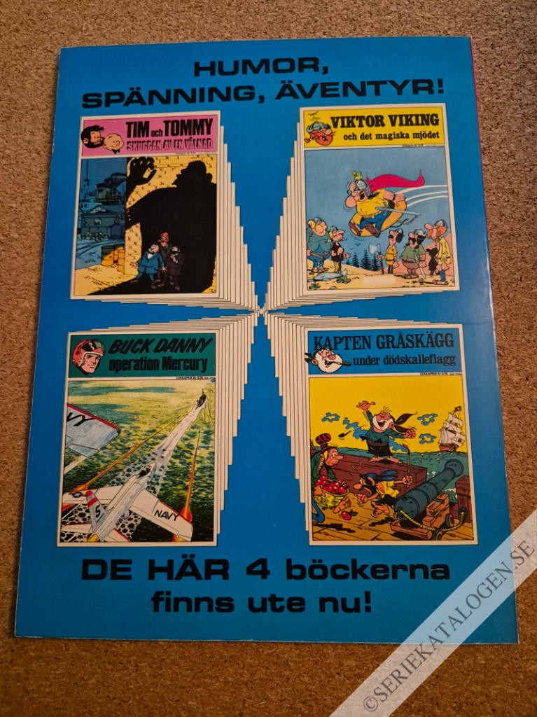 Baksida på Kapten Gråskägg - Under dödskalleflagg (1971)