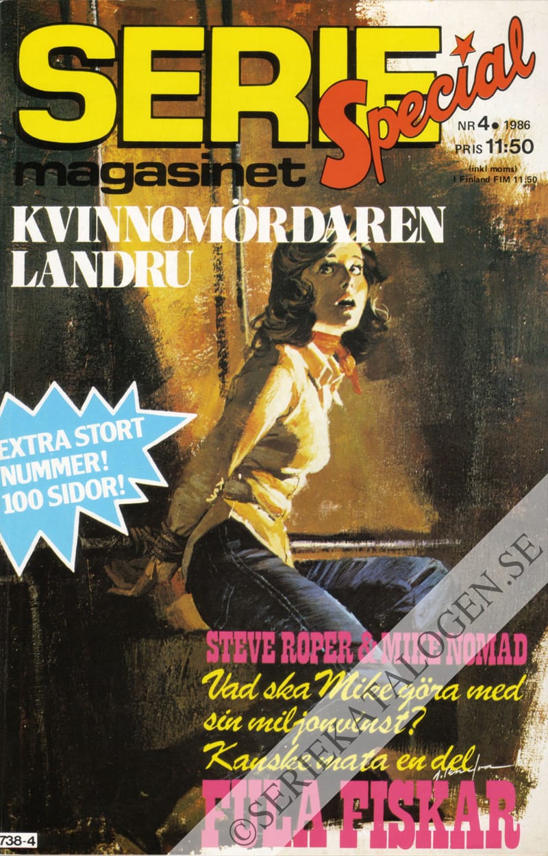 Framsida på Seriemagasinet #4 (1986)