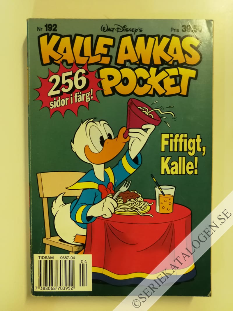 Framsida på Kalle Ankas pocket #192 - Fiffigt, Kalle! (1996)