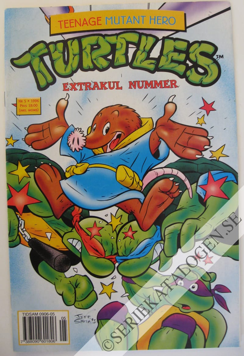 Framsida på Teenage mutant hero turtles #5 (1996)
