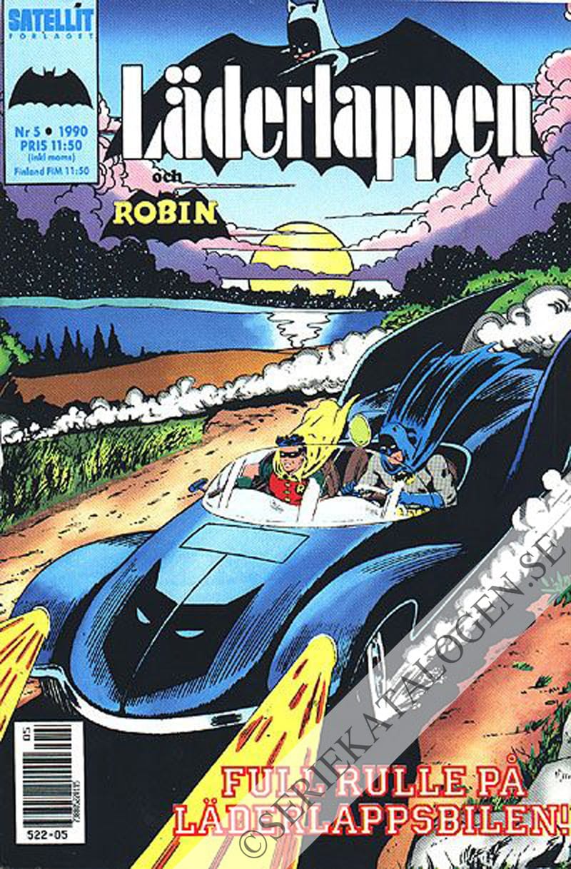 Framsida på Läderlappen och Robin #5 (1990)