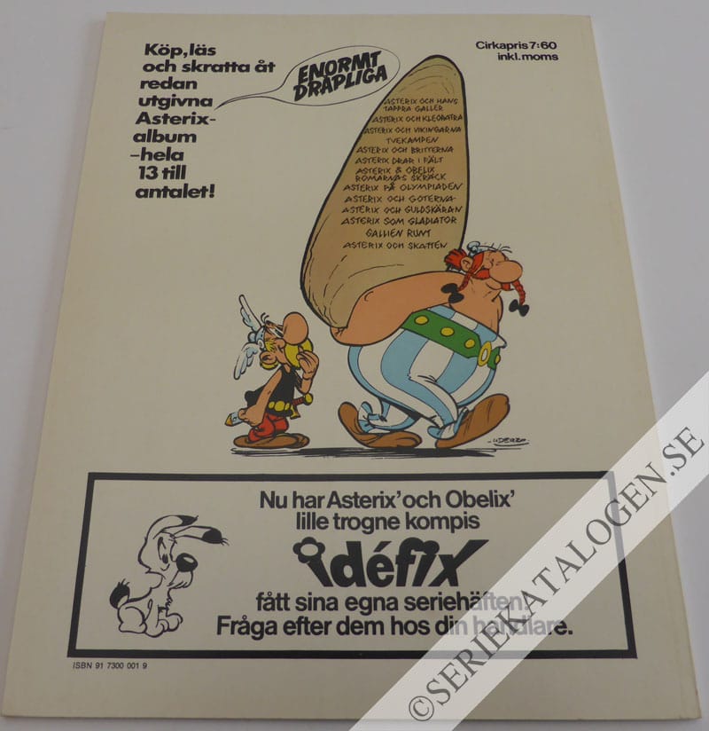 Baksida på Asterix i Spanien (1974)