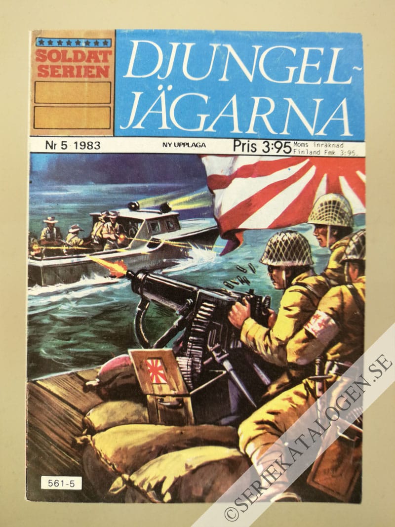 Framsida på Soldatserien #5 - Djungeljägarna (1983)