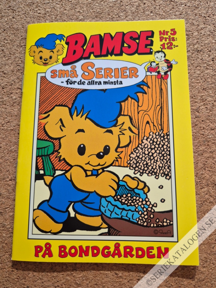Framsida på Bamse små serier #5 - På bondgården (2004)