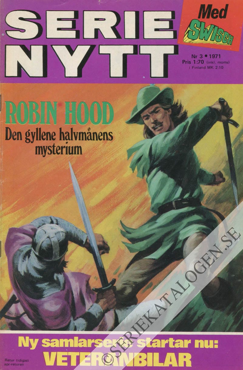 Framsida på Serie-Nytt #3 (1971)