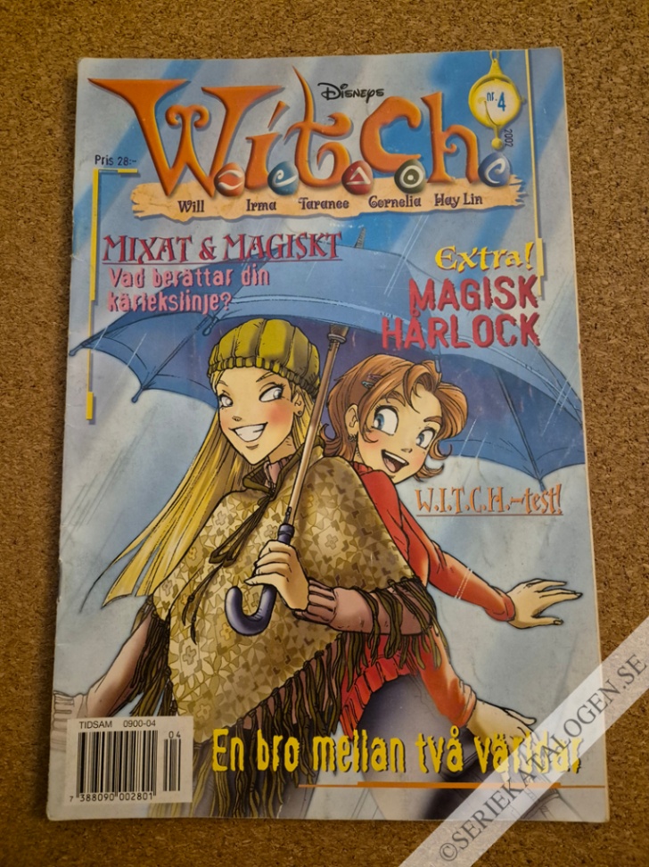 Framsida på W.i.t.c.h. #4 - En bro mellan två världar (2002)