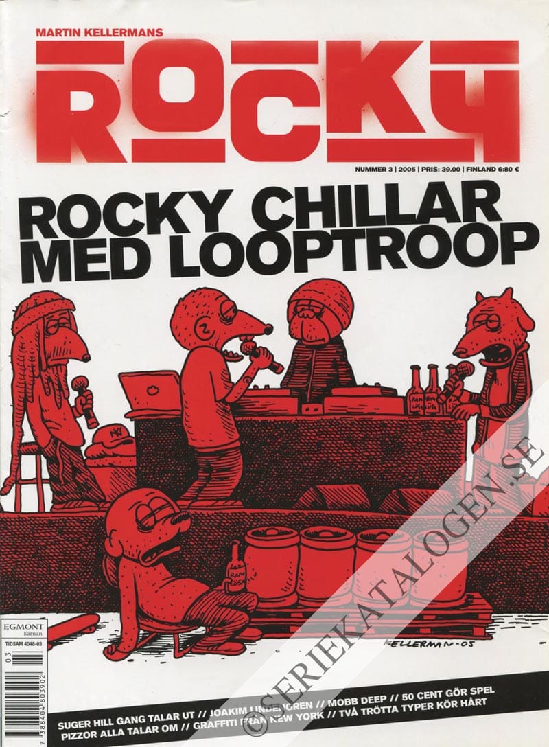 Framsida på Martin Kellermans Rocky Rocky chillar med Looptroop (2005)