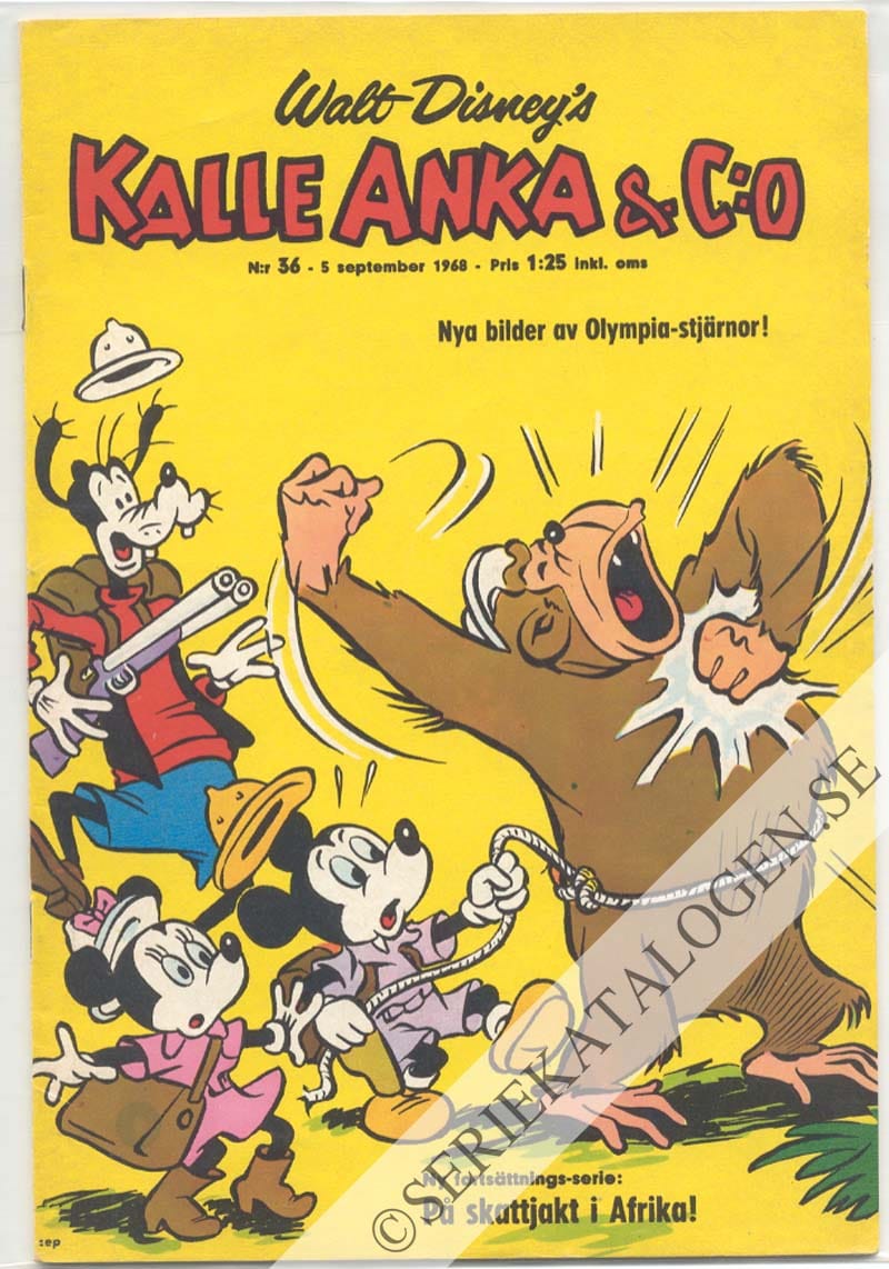 Framsida på Kalle Anka & C:o #36 (1968)