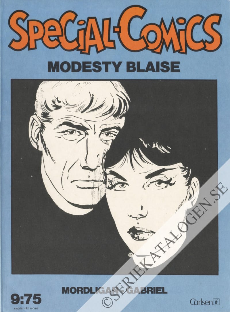 Framsida på Special-comics Modesty Blaise - Mordligan/Gabriel (1974)