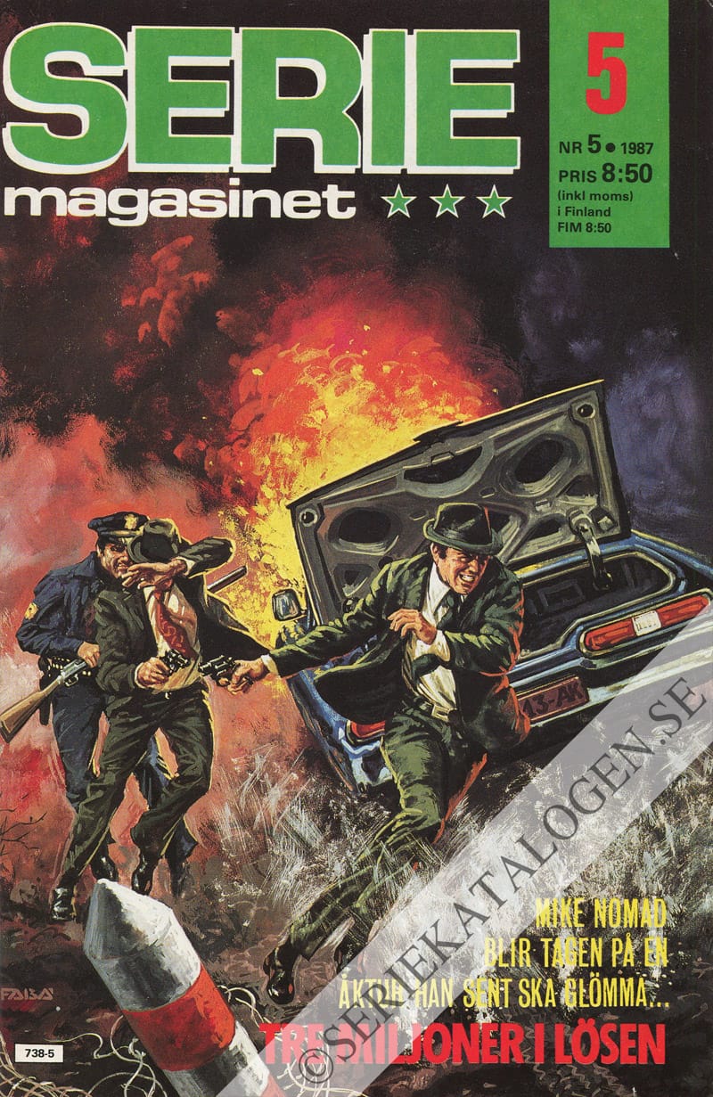 Framsida på Seriemagasinet #5 (1987)