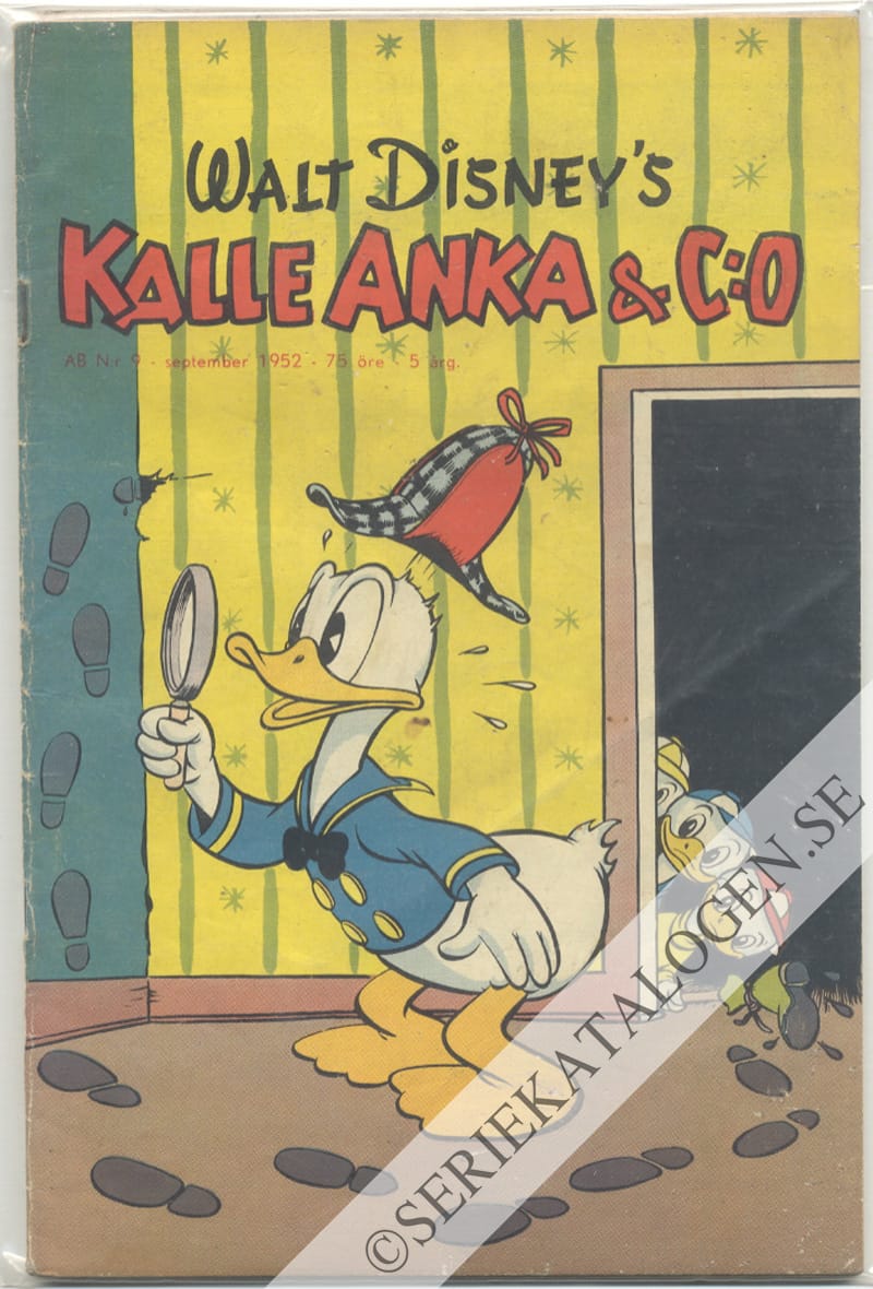 Framsida på Kalle Anka & C:o #9 (1952)
